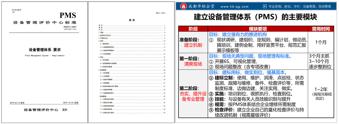 如何导入设备管理体系标准（PMS）？
